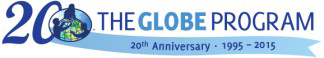 logo globe 20 years