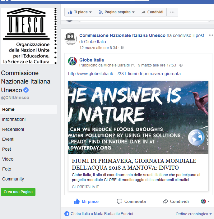 Fb Commisione Italiana unesco
